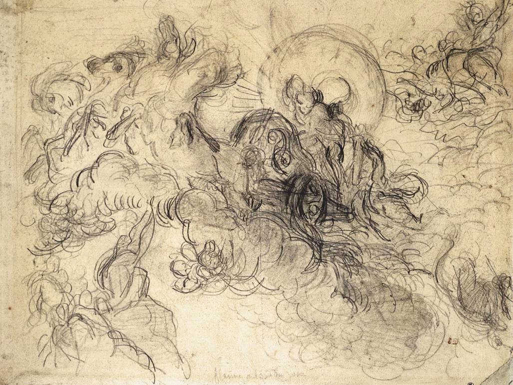 Apollo sul carro - studio, Museo del Louvre, Parigi